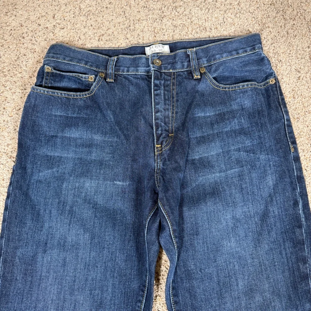 J.Crew Men's Vintage Slim Straight Dark Wash Jeans Style 17739 Size 33X32